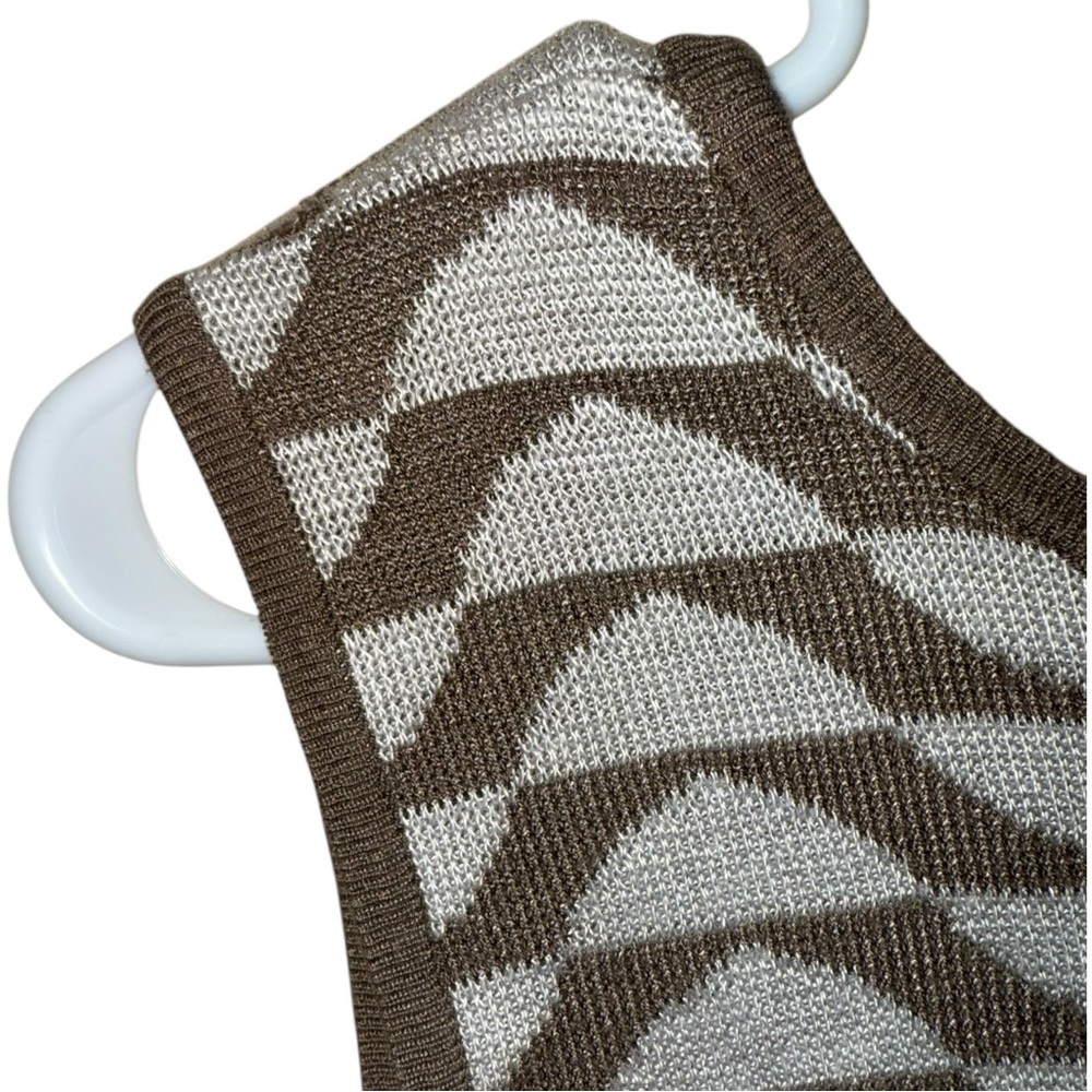 EMPORIO ARMANI Vintage Sleeveless Knit Sweater / Vest Size 8 - Picture 5 of 13